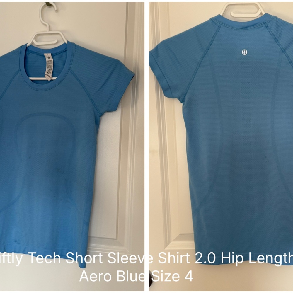 lululemon athletica Swiftly Tech Short Sleeve Tee in Aero Blue